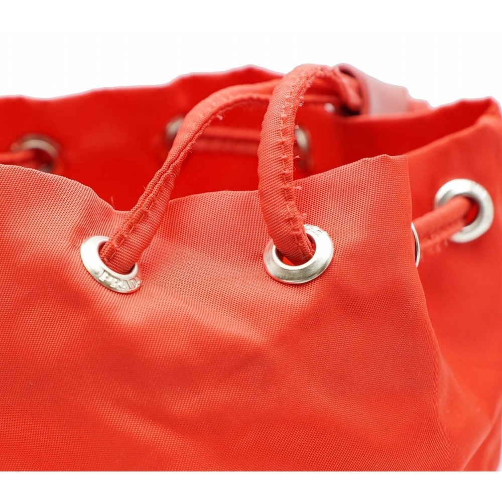 Prada Pouch Nylon Red Drawstring - image 6